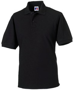 Russell RU599M - Heardwearing Polycotton Polo Black