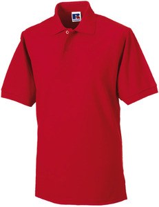 Russell RU599M - Heardwearing Polycotton Polo Classic Red