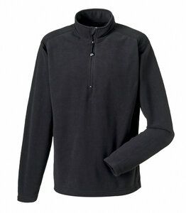 Russell RU881M - Men's Quarter Zip Microfleece Black