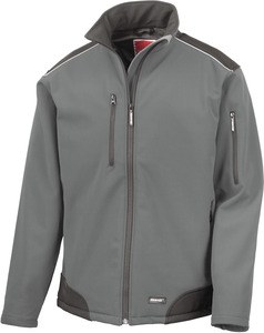 Result R124 - Ripstop Softshell Workwear Jacket Grey/Black