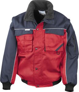 Result R71 - Workguard Zip Sleeve Heavy Duty Jacket Red/Navy