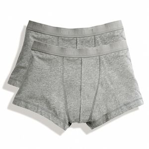 Fruit of the Loom SS700 - Classic shorty 2 pack Light Grey Marl