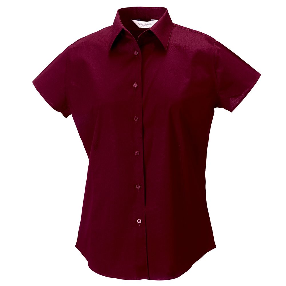 Russell Collection J947F - Women's short sleeve easycare fitted stretch shirt