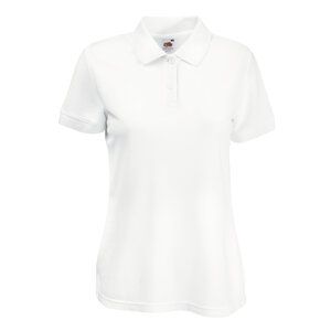 Fruit of the Loom 63-212-0 - Ladies Polo Mischgewebe White