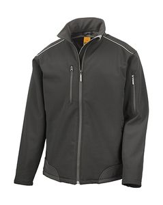 Result Work-Guard R124 - Ripstop Soft Shell Work Jacket Black/Black