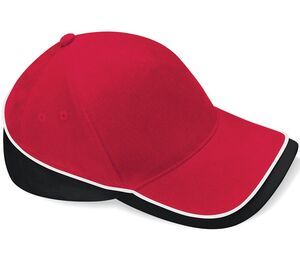 Beechfield B171 - Teamwear Competition Cap Classic Red/Black/White