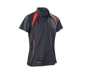 Spiro SP177 - Team Spirit Polo Black/Red