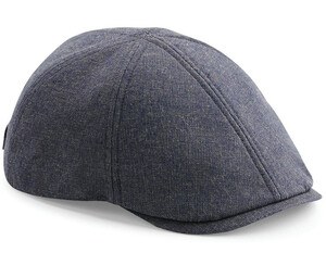 Beechfield BF621 - Men's Cotton Flat Cap Blue Linen