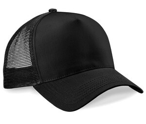 Beechfield BF640 - Half Mesh Trucker Black/Black