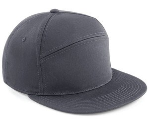 Beechfield BF670 - Snapback Flat Visor Cap Graphite Grey