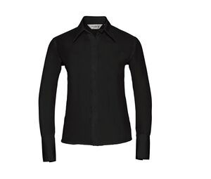 Russell Collection JZ56F - Long Sleeve Ultimate Non-Iron Shirt Black