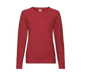 Fruit of the Loom SC361 - Lady-Fit Lightweight Raglan Sweat Red