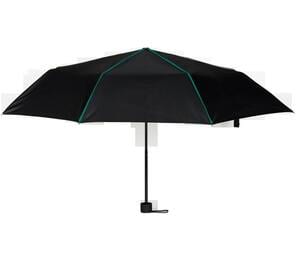Black&Match BM920 - Mini Foldable Umbrella Black/Kelly Green