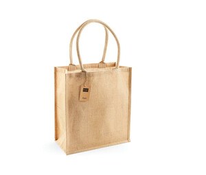 Westford mill WM409 - Burlap Shopping Bag