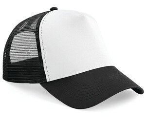 Beechfield BF640 - Half Mesh Trucker Black/White