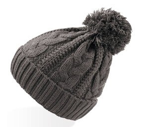 Atlantis AT136 - Vogue Cable Beanie Dark Grey