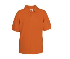 B&C BC411 - Children's Saffron Polo Shirt Pumpkin Orange
