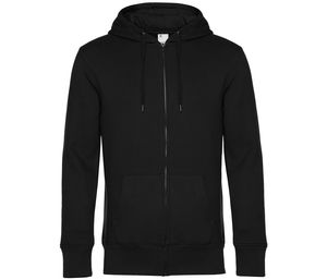 B&C BCU03K - King zipped hood Black Pure