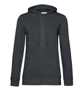 B&C BCW36B - Women's Organic Zipped Hoodie Asphalt