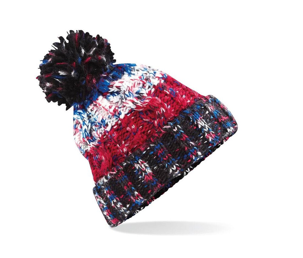 Beechfield BF486 - Corkscrew beanie with pompom