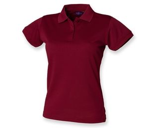 Henbury HY476 - Breathable women's polo shirt Burgundy