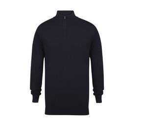 Henbury HY729 - zip neck sweater Navy