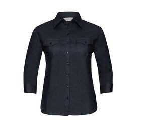 Russell Collection JZ18F - Roll 3/4 Sleeve Shirt