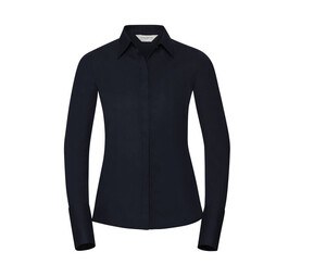 Russell Collection JZ60F - Lycra® Stretch Ladies Shirt Bright Navy