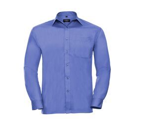 Russell Collection JZ934 - Men's Poplin Shirt Corporate Blue
