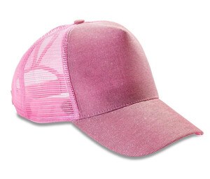 Result RC090 - Sequined American cap Baby Pink