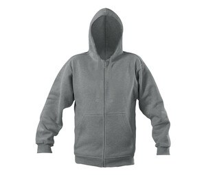 Starworld SW260 - Men's Hooded Sweatshirt with Kangaroo Pockets Sport Grey