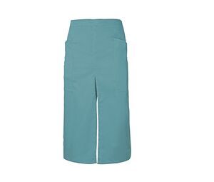 VELILLA V4209 - LONG APRON WITH OPENING AND POCKETS Turquoise