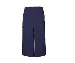 VELILLA V4209 - LONG APRON WITH OPENING AND POCKETS Navy