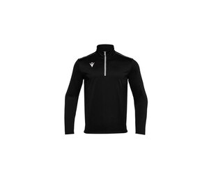 MACRON MA5418 - Breathable zip-neck T-shirt Black