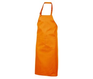 NEWGEN TB201 - 100% Cotton Bib Apron With Pocket Orange