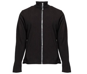 BLACK & MATCH BM701 - Women's zipped fleece jacket Black / Silver