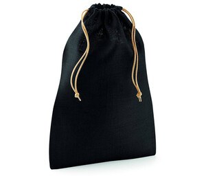 Westford mill WM415 - Jute Stuff Bag Black/ Natural