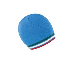 RESULT RC368 - NATIONAL BEANIE Blue / Green / White / Red
