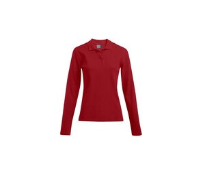 Promodoro PM4605 - Women's long-sleeved polo shirt 220 Fire Red