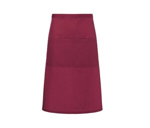 Karlowsky KYBSS3 - Basic bistro apron with pocket Bordeaux