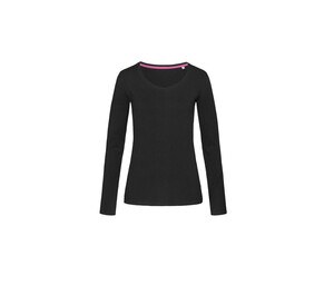 STEDMAN ST9720 - CLAIRE V-NECK LONG SLEEVE Black Opal