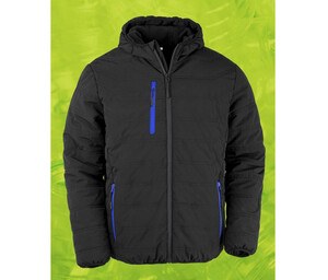 Result RS240X - Trendy recycled quilted winter jacket Black/Royal