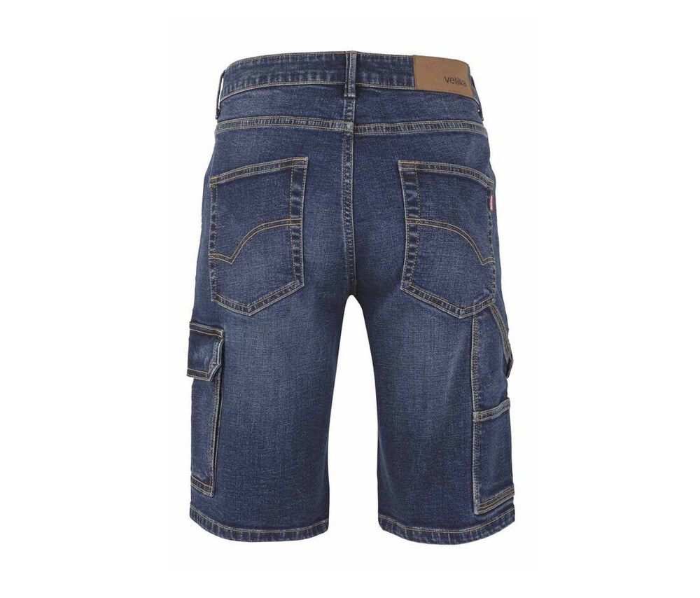 VELILLA VL3017S - MULTI-POCKET STRETCH DENIM BERMUDA SHORTS