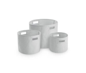 WESTFORD MILL WM574 - CANVAS STORAGE TUBS Light Grey