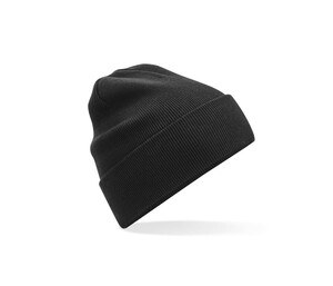 BEECHFIELD BF045N - ORGANIC COTTON ORIGINAL CUFFED BEANIE Black