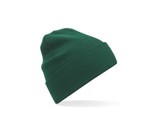 BEECHFIELD BF045N - ORGANIC COTTON ORIGINAL CUFFED BEANIE Bottle Green