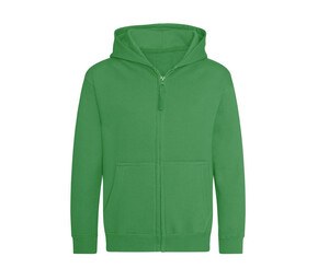 AWDIS JH050J - Zipped sweatshirt Kelly Green