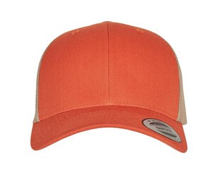 Flexfit F6606T - trucker style cap Rustic Orange/ Khaki