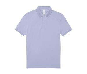 B&C BCU424 - Short-sleeved fine piqué poloshirt Lavender