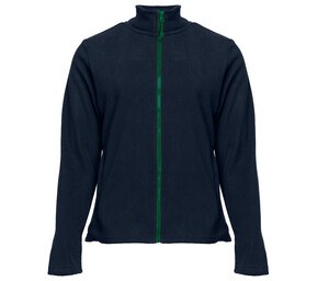 BLACK & MATCH BM701 - Women's zipped fleece jacket Navy / Kelly Green